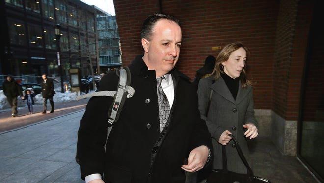 Barry Cadden arrives at the federal courthouse in Boston on March 16, 2017.