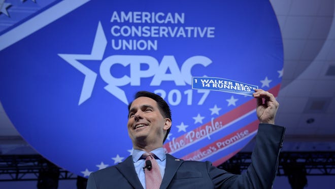 Wisconsin Gov. Scott Walker at the Conservative Political Action Conference.