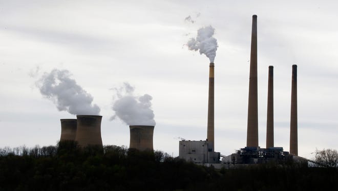 Coal-fired power plants such as the Homer City Generating Station in Pennsylvania emit carbon dioxide and other greenhouse gases that contribute to global warming.