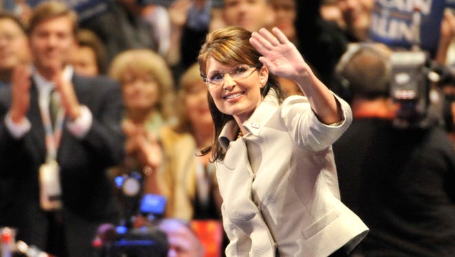 Palin addresses the delegates   at the Republican National Convention in St. Paul, Minn., on Sept. 3, 2008.