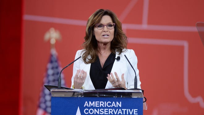 Palin speaks at the Conservative Political Action Conference on Feb. 26, 2015, in National Harbor, Md.