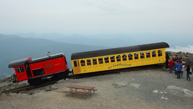 New Hampshire - The Mt. Washington Cog Railway in Mount Washington, New Hampshire was the world’s first mountain-climbing cog railway and is still running to this day. It carries all the tourists who come to visit it up the mountain.