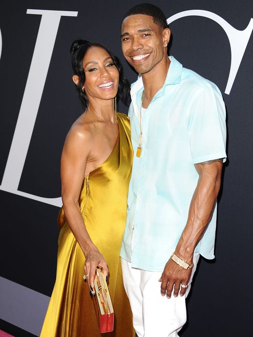 Jada Pinkett Smith and her brother Caleeb Pinkett were all smiles at the premiere.