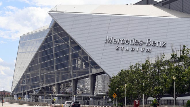 Mercedes-Benz Stadium, the new home of the NFL's Atlanta Falcons and MLS' Atlanta United.