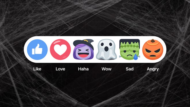 Facebook recently released Halloween-themed reactions.