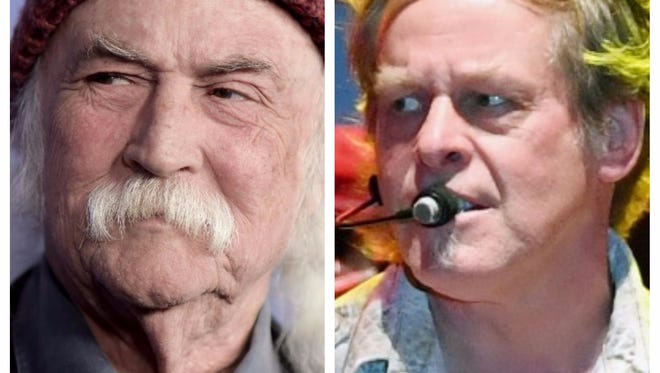 David Crosby (L) and Ted Nugent are not seeing eye-to-eye.