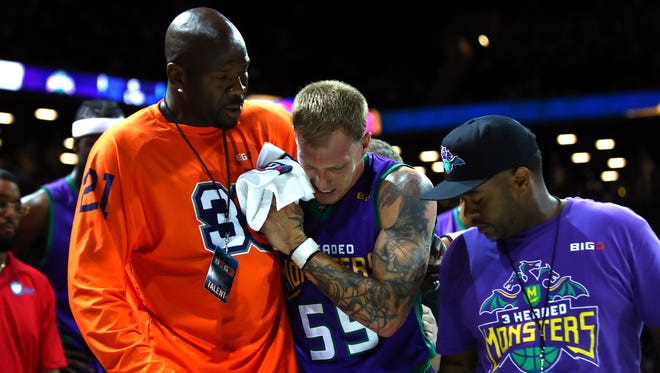Jason Williams was helped off the floor after suffering an injury.