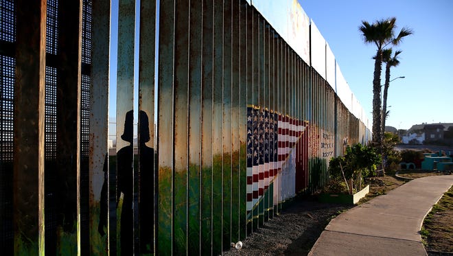 The U.S.-Mexican border in Tijuana on Jan. 27, 2017.