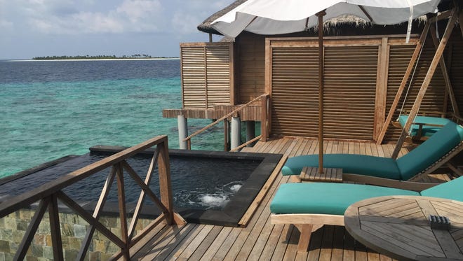 The JA Manafaru in Haa Alif Atoll, Maldives, is the No. 10 hotel in the world, according to Trip Advisor's 2017 Travelers' Choice awards. Bookable on TripAdvisor for an average rate of $811 per night. Most affordable month to visit: June ($677 per night). Lowest weekly rate during peak season: $844 during Feb. 29 – March 6.