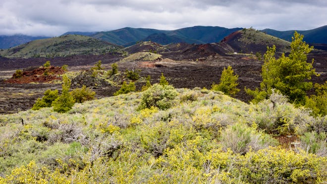 Idaho - Craters of the Moon is a protected National Preserve. The lands have three large natural lava fields and surrounding grasslands. The Great Rift of Idaho is an area of the preserve that has open rift cracks in the earth, including the deepest known in the world at 800 feet.