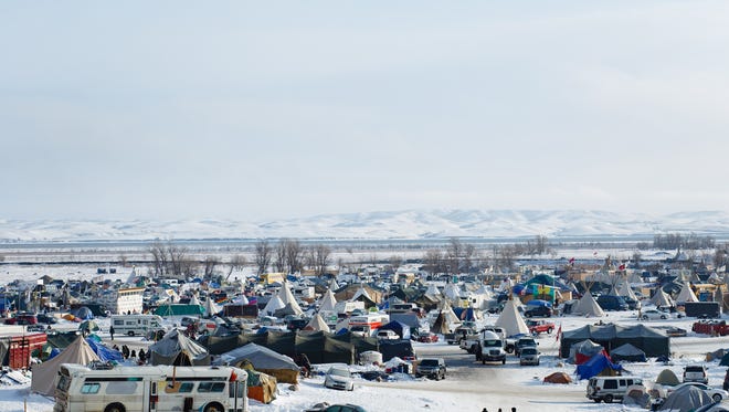 The Oceti Sakowin Camp near the Standing Rock Reservation on Saturday, Dec. 3, 2016 near Cannon Ball.
