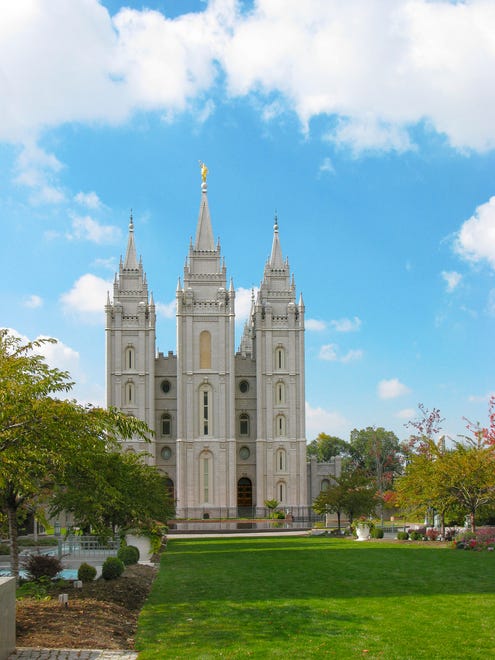 Utah - Salt Lake Temple, a large Mormon temple that resides in Salt Lake, is one of the most famous landmarks in Utah.