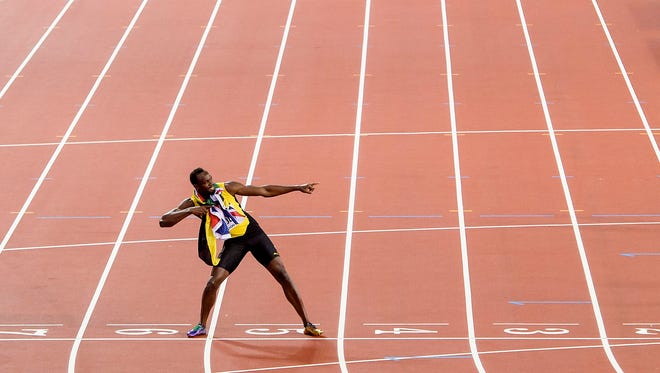Even in defeat, Usain Bolt gives the crowd what it wants to see.