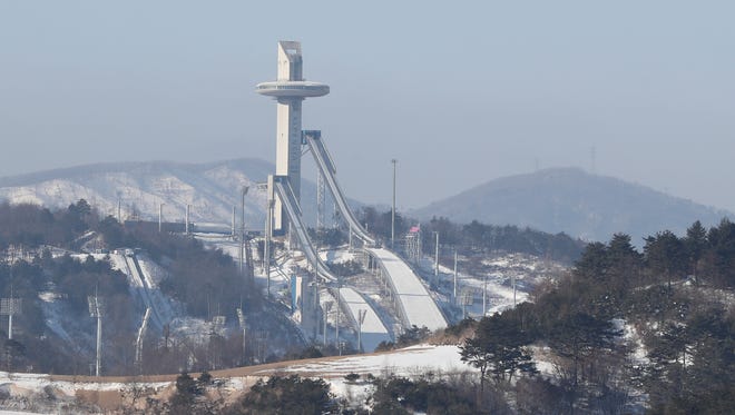 In this Feb. 3 photo, a general view of the Alpensia Ski Jumping Centre where ski jumping and Nordic combined events will be held.