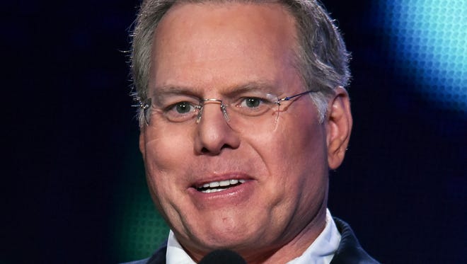 David Zaslav, president and CEO of Discovery Communications, appears on stage at Discovery Communications 2015 Winter TCA in Pasadena, Calif., on Jan. 8, 2015. Zaslav was one of the highest paid CEOs in 2016.