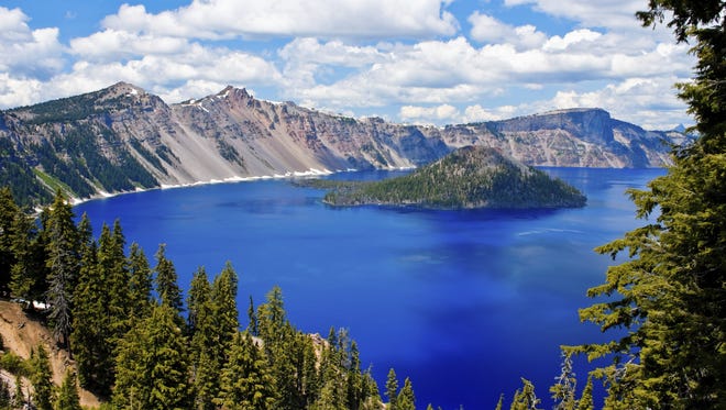 Oregon - Crater Lake in Oregon is famous for it’s deep blue color and water clarity. Made by a volcano collapse thousands of years ago, it is the deepest lake in the United States.