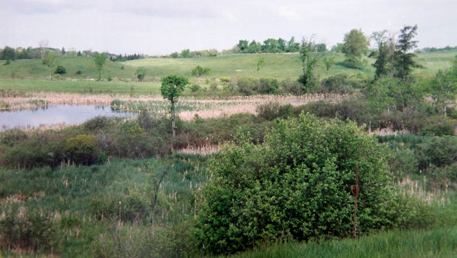 Lillian Williamson, one of the early bidders for the land that would become Erin Hills, took this photo of the property when it was pasture and farmland in the 1990s.