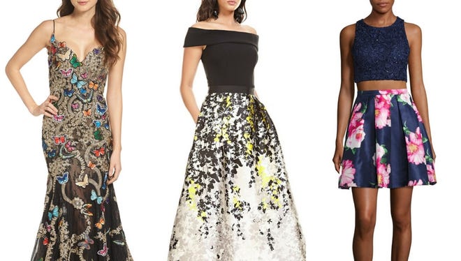 Prom season is here, and so are spring's hottest trends. It's no coincidence they're showing up on prom-ready pieces, like these looks featuring bold prints.