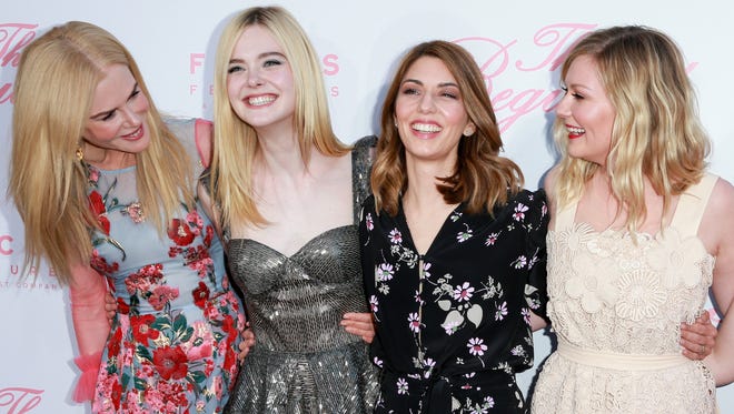 Stars gathered at the Directors Guild Of America in Los Angeles, California on June 12, 2017 for the premiere of Focus Features' 'The Beguiled.' Actors Nicole Kidman, Elle Fanning and Kirsten Dunst joined director Sofia Coppola for a photo full of smiles. Let's take a look at what stars were wearing on the red carpet.